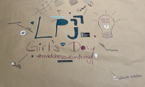 Plakat zeigt Ideen zum LPJ Mädchen-Zukunftstag